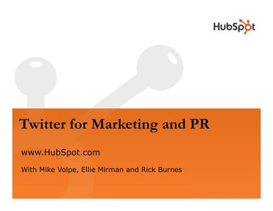 Twitter For Marketing Webinar Slides