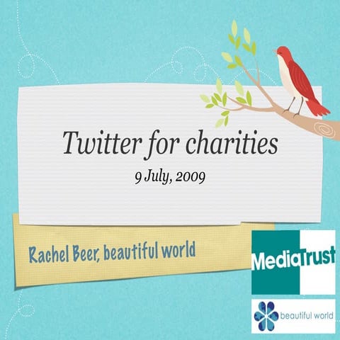 Twitter for charities - an introduction