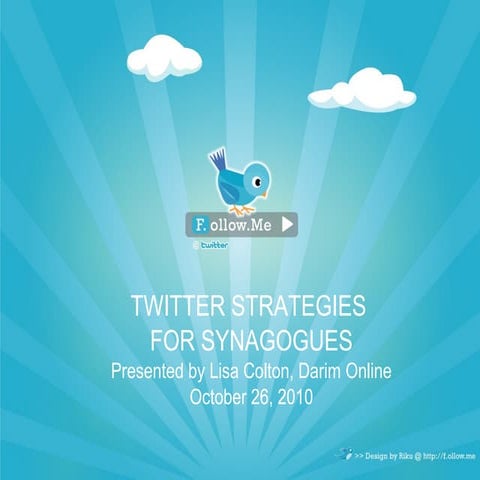 Twitter for synagogues - NATA 2010