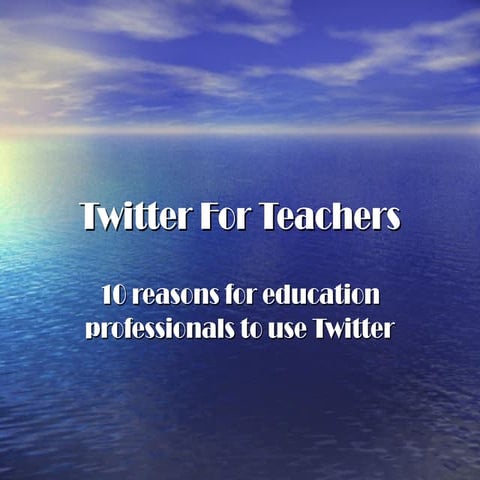 Twitter for teachers
