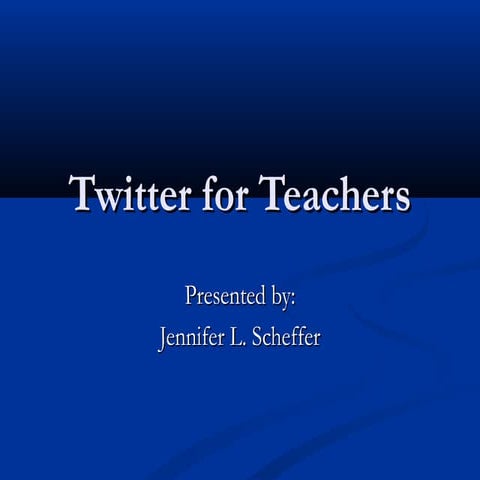 Twitter for teachers