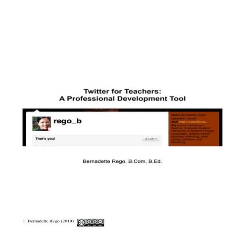 Twitter for teachers   a professional development tool