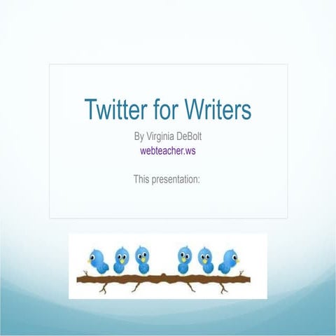 Twitter For Writers