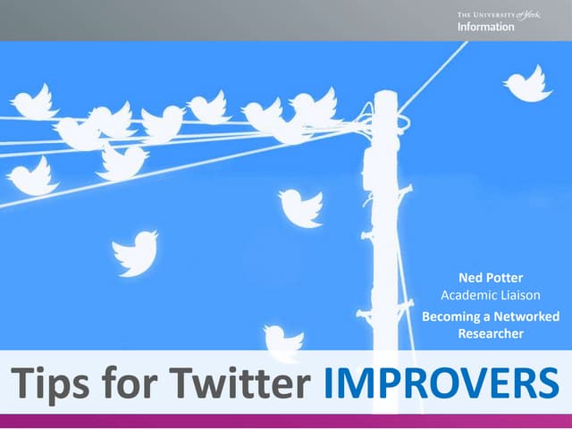A basic introduction to getting the most out of Twitter