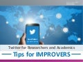 Twitter for Researchers & Academics: Tips for IMPROVERS