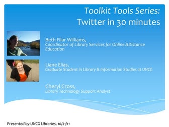 Twitter for Academics .... in 30 minute