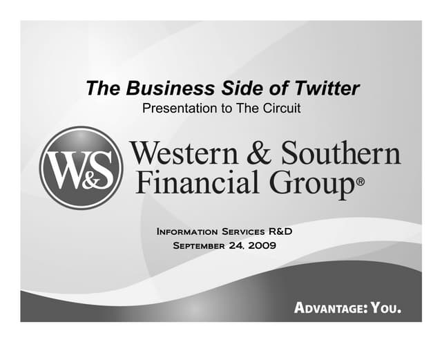 Enterprise Use of Twitter by Doug Ross