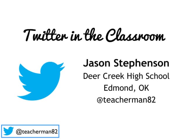 Twitter in the Classroom