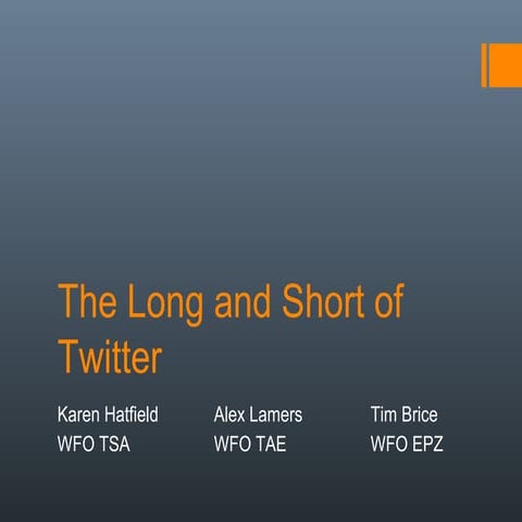 The Long and Short of Twitter