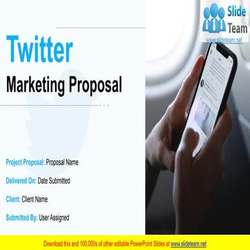 Twitter Marketing Proposal PowerPoint Presentation Slides