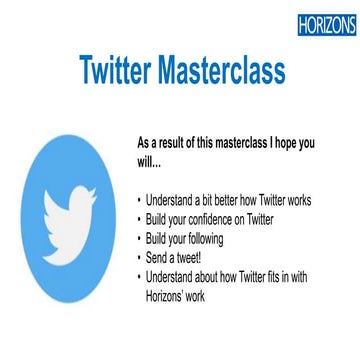 Twitter Masterclass by Leigh Kendall
