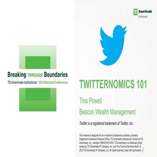 Twitternomics 101