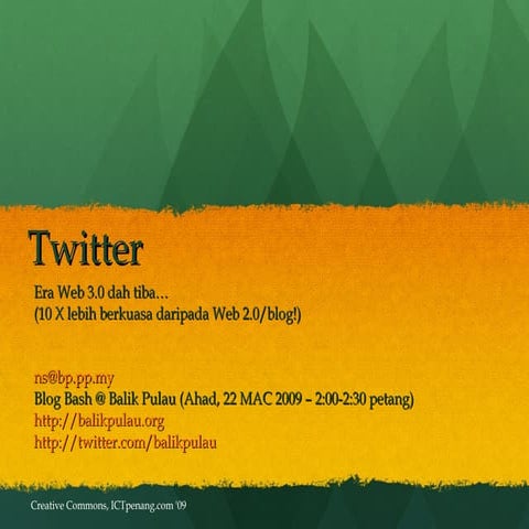 Twitter @ BlogBash Balik Pulau