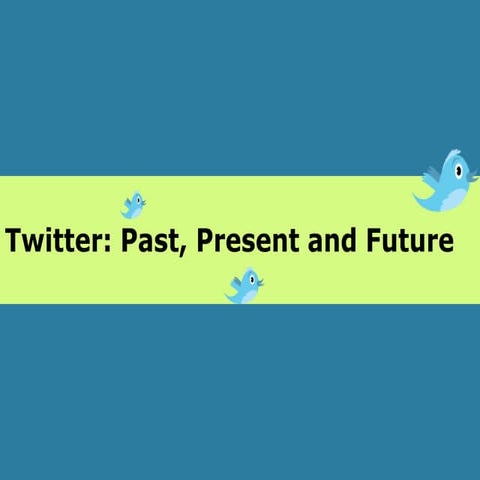 Twitter, Past, Present and Future