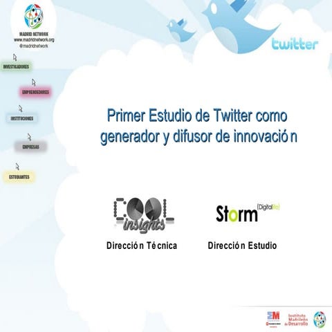 Primer Estudio de Twitter como generador y difusor de innovación