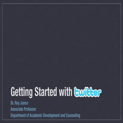 Getting Started with Twitter