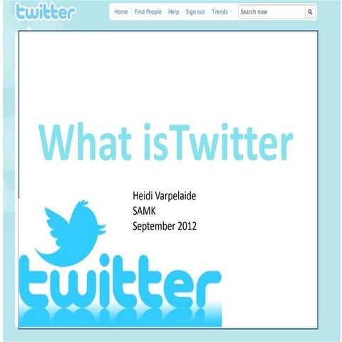 Twitter presentation