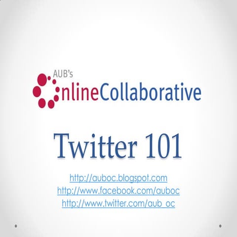 AUBOC Twitter 101