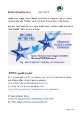 Twitter pro contest