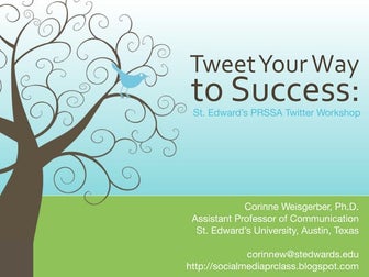 PRSSA Twitter Workshop