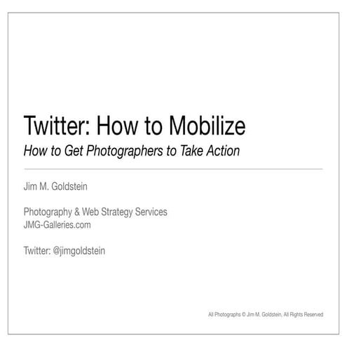 Twitter Revolution - How to Mobilize