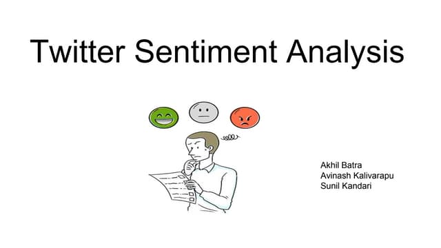 Twitter sentiment analysis