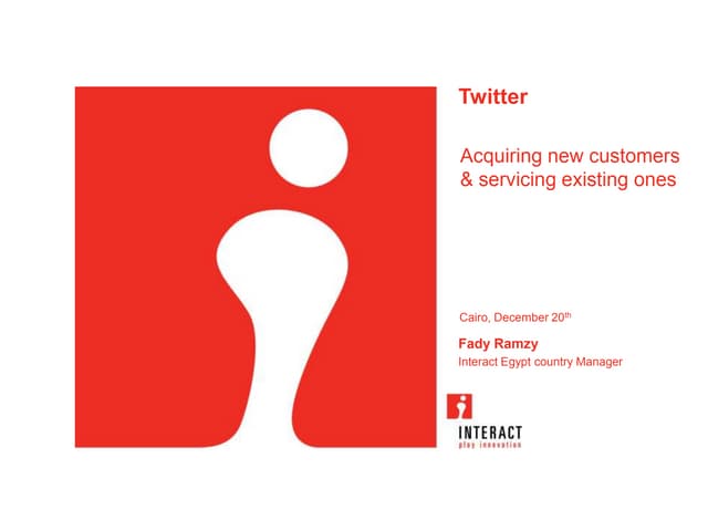 Twitter session in Markedu 2010 Event