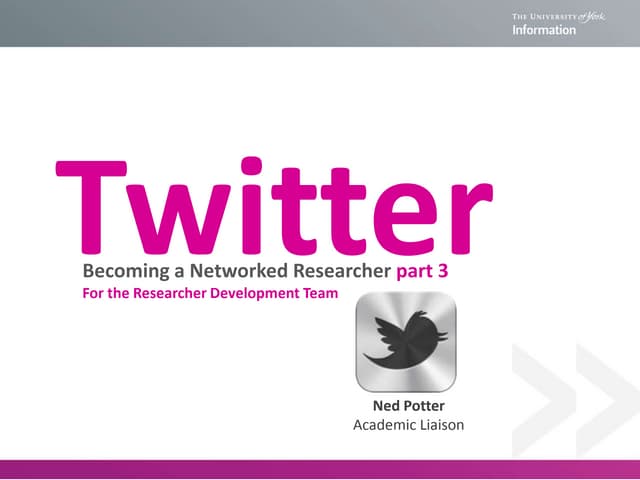 Twitter for Researchers