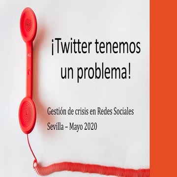 Twitter tenemos un problema!