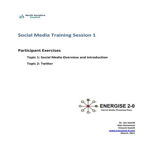  North Ayrshire Twitter Training Session