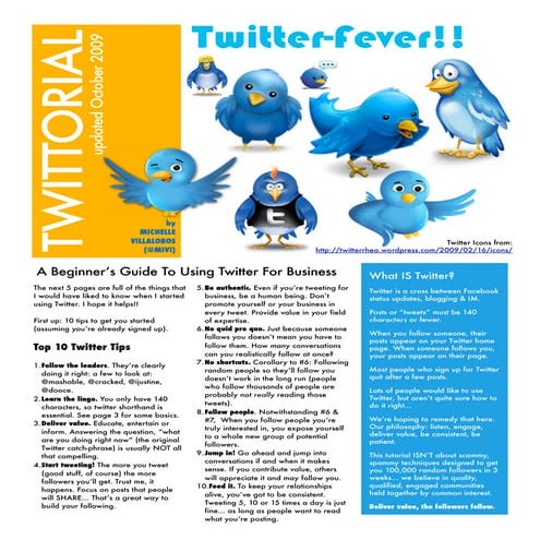 "Twittorial" For Beginners - By Personal Brand Strategist, Michelle Villalobos