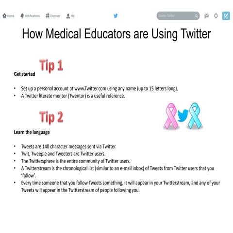 Twitter and Medical Education: Information and Inspiration | PPTX