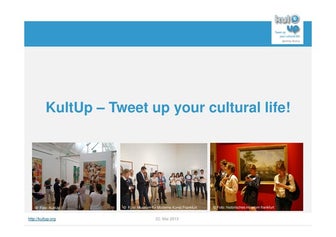 KultUp - Tweet up your cultural life!