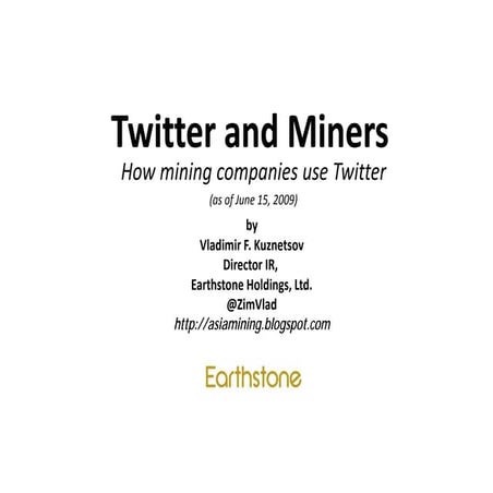 Miners in Twitter
