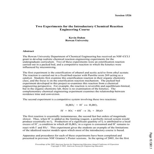 Two experiments-for-the-introductory-chemical-reaction-engineering-course