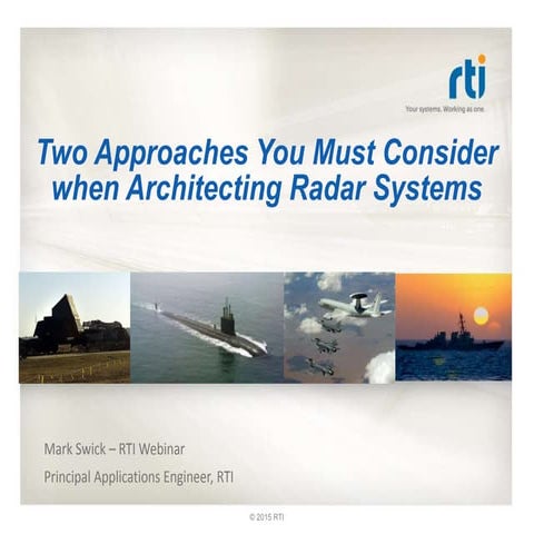 Two Approaches You Must Consider when Architecting Radar Systems