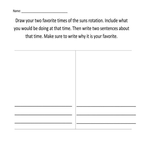 Two favorite times of the suns rotation