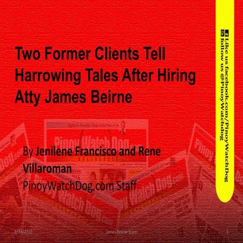 PinoyWatchDog.com | Tanod Bayan Joel Bander Sex Scandal | PPTX