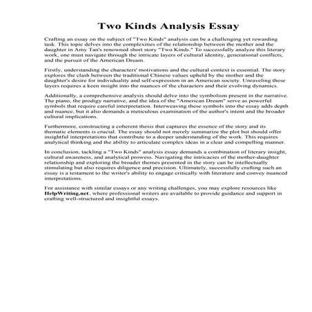 Critical Response Essay Example | PDF