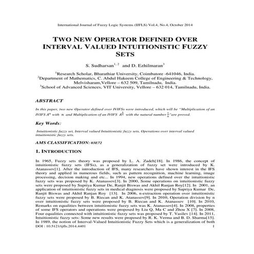 Two new operator defined over