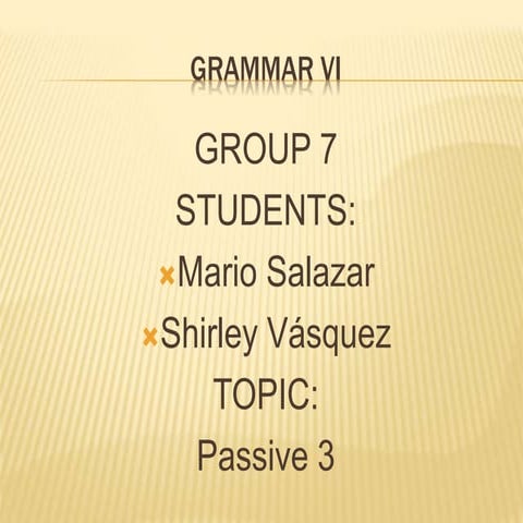 Two objects in an active sentences – presentation