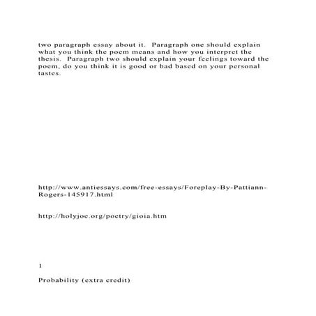two paragraph essay about it. Paragraph one should explain what y.docx
