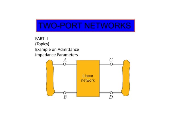 Two port network - part 2