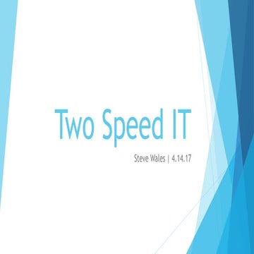 Two Speed IT