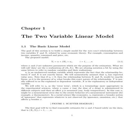 Two variable linear model