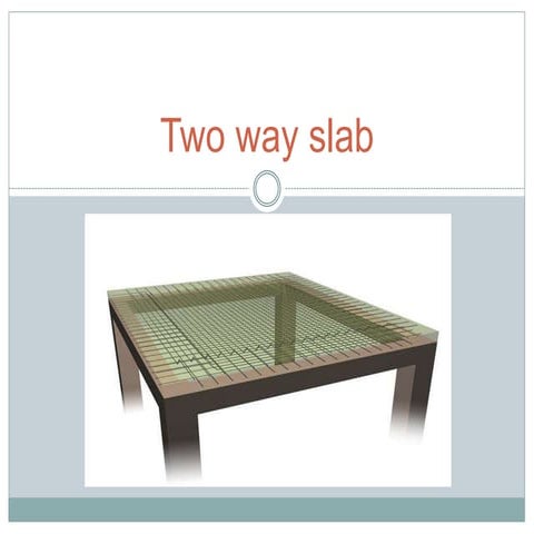 Two way slab