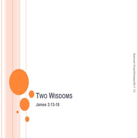 Two wisdoms | PPTX