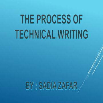 Technical Writing presentation.