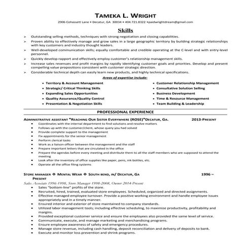 Diverse Skills Resumes