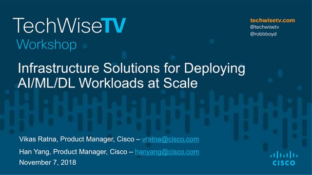 Infrastructure Solutions for Deploying AI/ML/DL Workloads at Scale